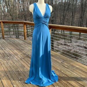 Max & Cleo Blue Formal Dress